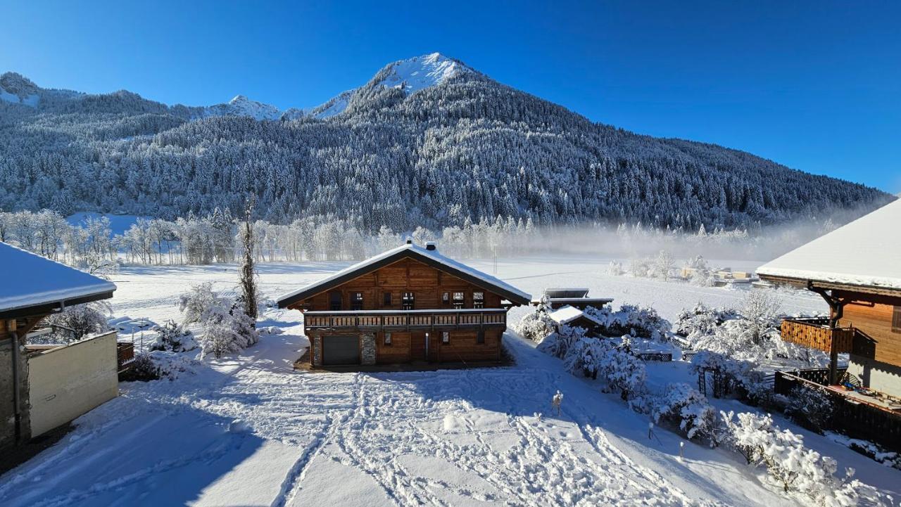 Demi-Chalet Vadel La Panthiaz 15 Pers 5 Chambres Abondance المظهر الخارجي الصورة