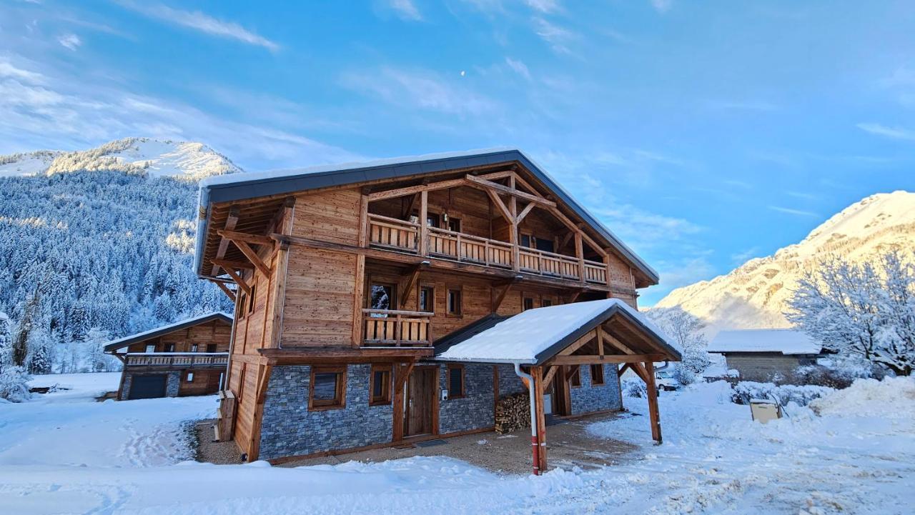 Demi-Chalet Vadel La Panthiaz 15 Pers 5 Chambres Abondance المظهر الخارجي الصورة