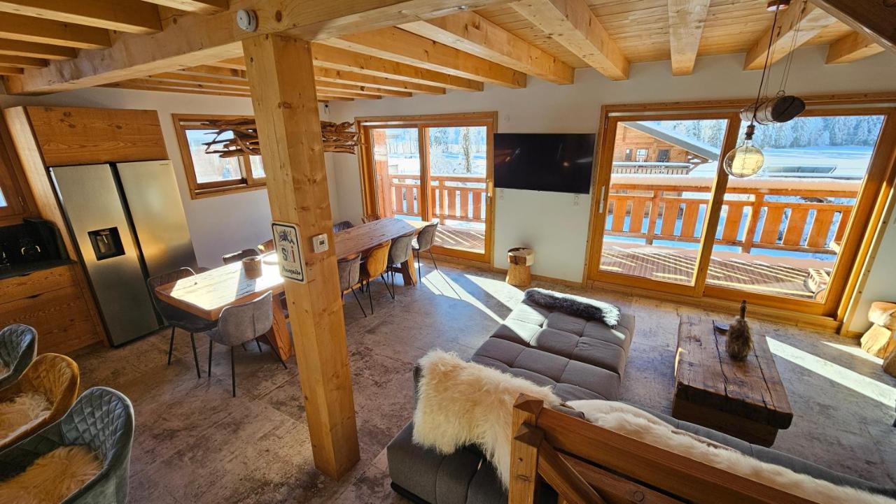Demi-Chalet Vadel La Panthiaz 15 Pers 5 Chambres Abondance المظهر الخارجي الصورة