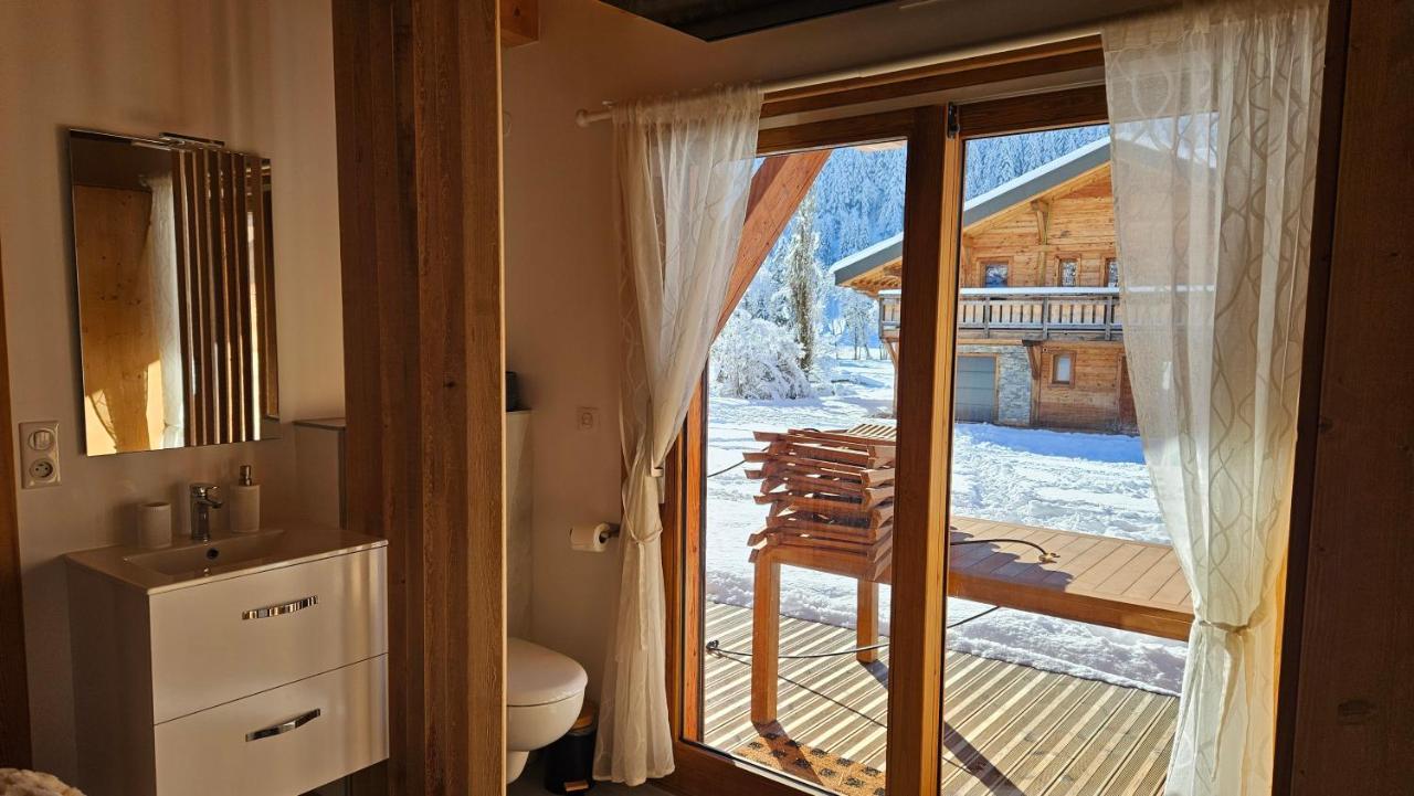 Demi-Chalet Vadel La Panthiaz 15 Pers 5 Chambres Abondance المظهر الخارجي الصورة