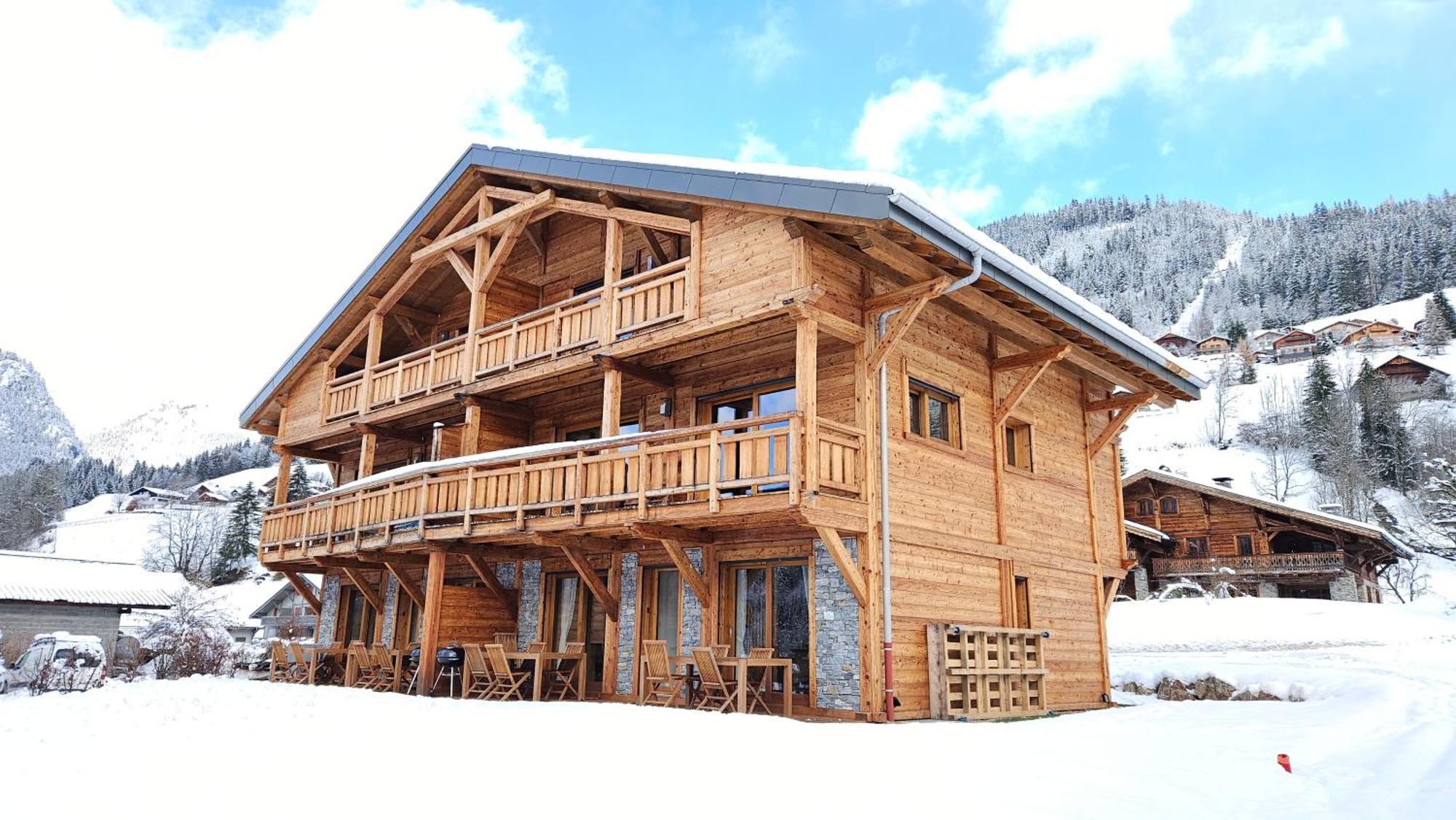 Demi-Chalet Vadel La Panthiaz 15 Pers 5 Chambres Abondance المظهر الخارجي الصورة