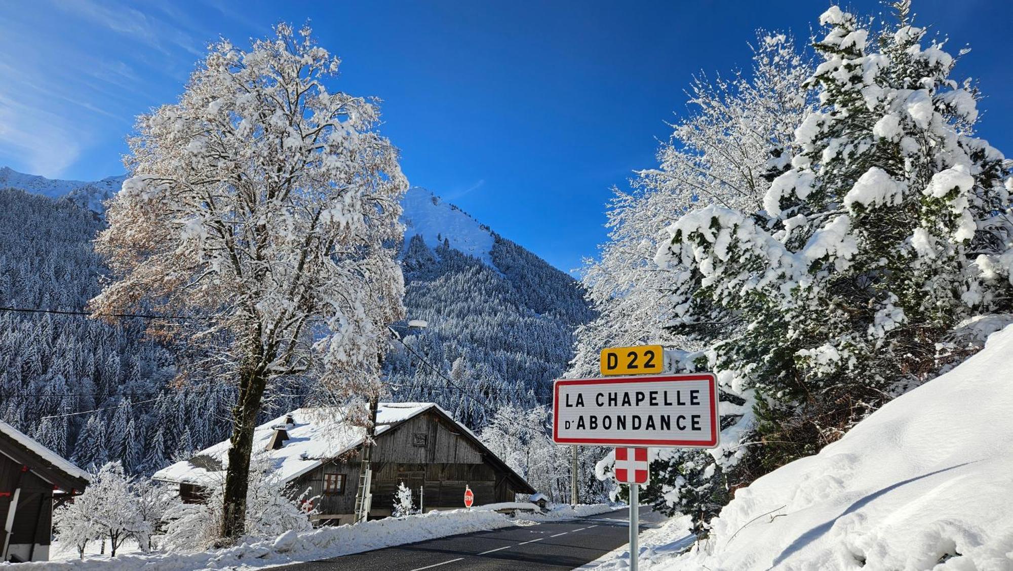 Demi-Chalet Vadel La Panthiaz 15 Pers 5 Chambres Abondance المظهر الخارجي الصورة