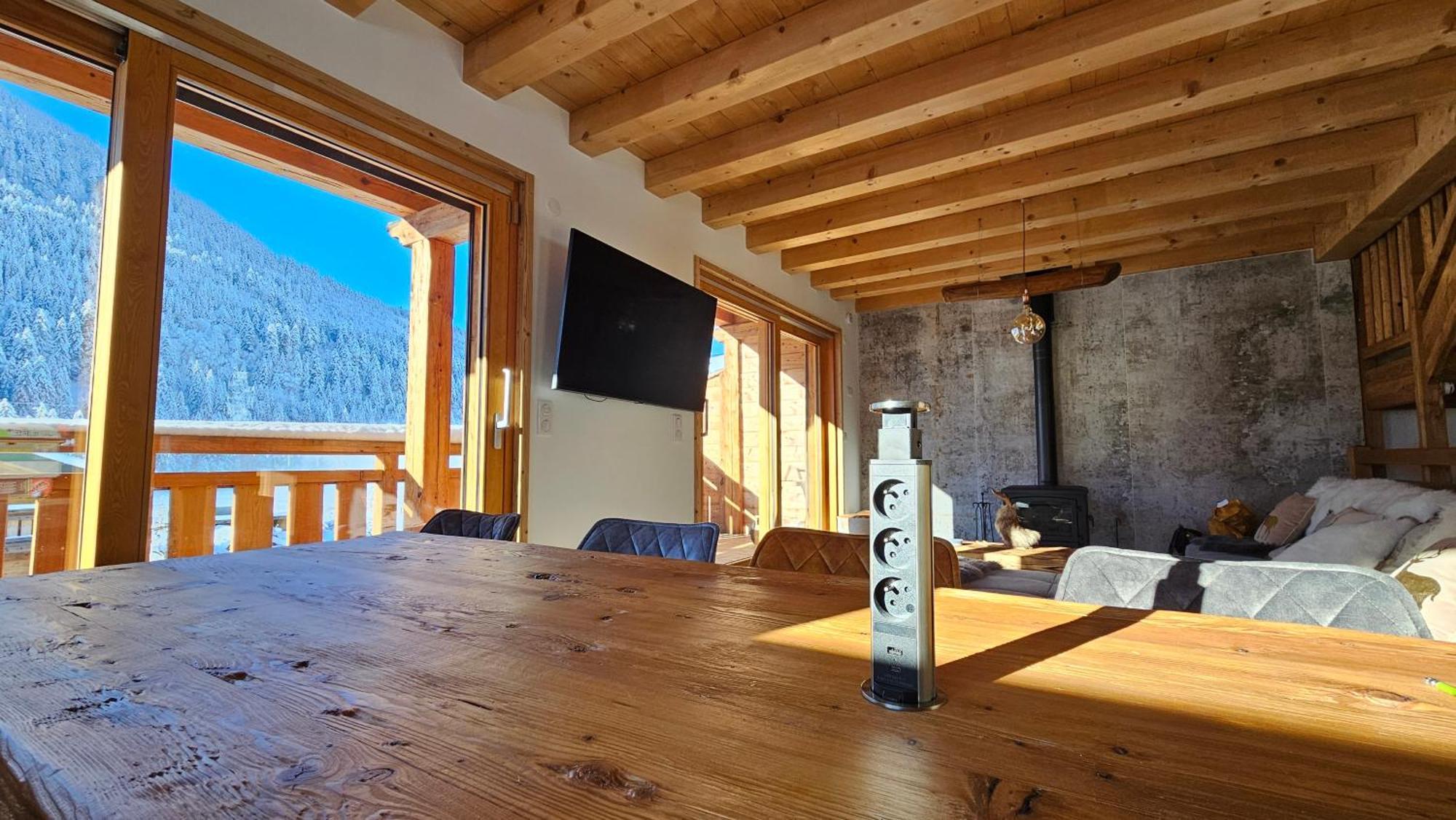 Demi-Chalet Vadel La Panthiaz 15 Pers 5 Chambres Abondance المظهر الخارجي الصورة